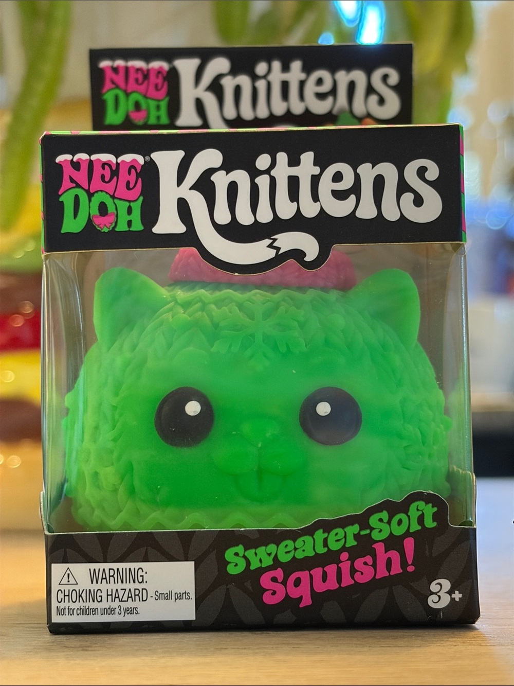 NeeDoh Knittens Green & Pink NWT
